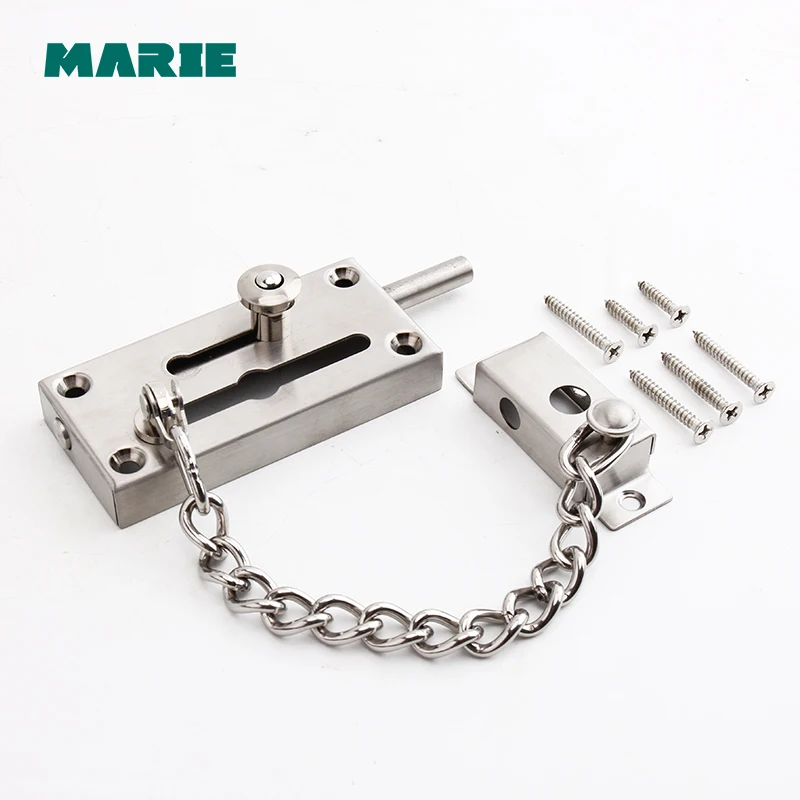 

DG014 high security Siainless steel#304 Anti-Thief Door Chain Lock, chain doors buckle,Protecting the family