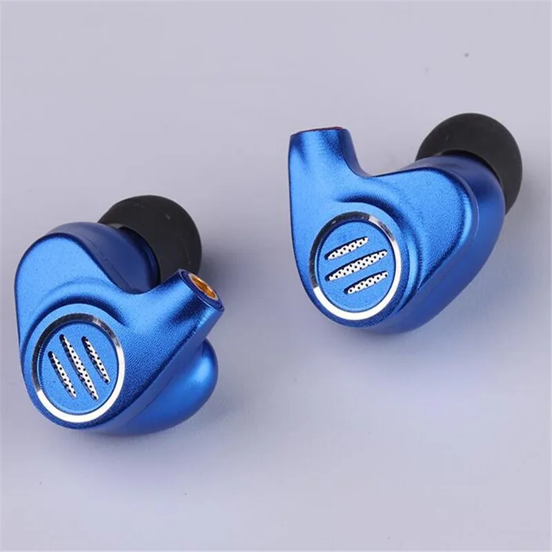 BGVP DMS 1DD+ 6 BA Hybird драйверы в ухо монитор наушники Dj Проводные Hi-Fi стерео Mmcx высококачественные наушники съемный кабель - Цвет: Blue No Mic