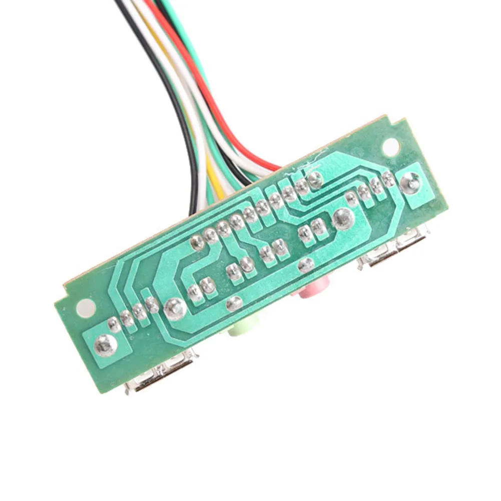 100% Совершенно новая панель с 2 USB 0 портами s PC чехол для компьютера Передняя аудио