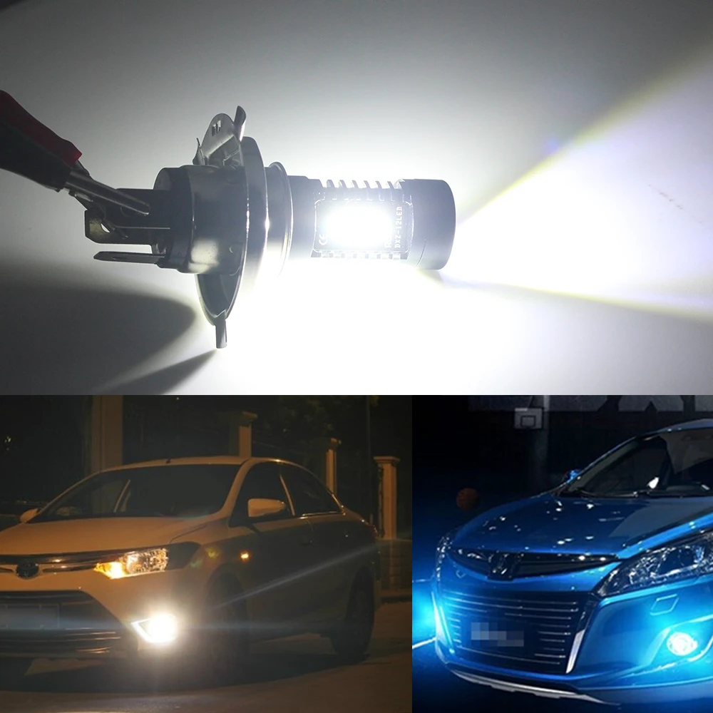 DXZ 1X Автомобильная противотуманная фара h4 led 12v светодиодные лампы H4 canbus 12 SMD