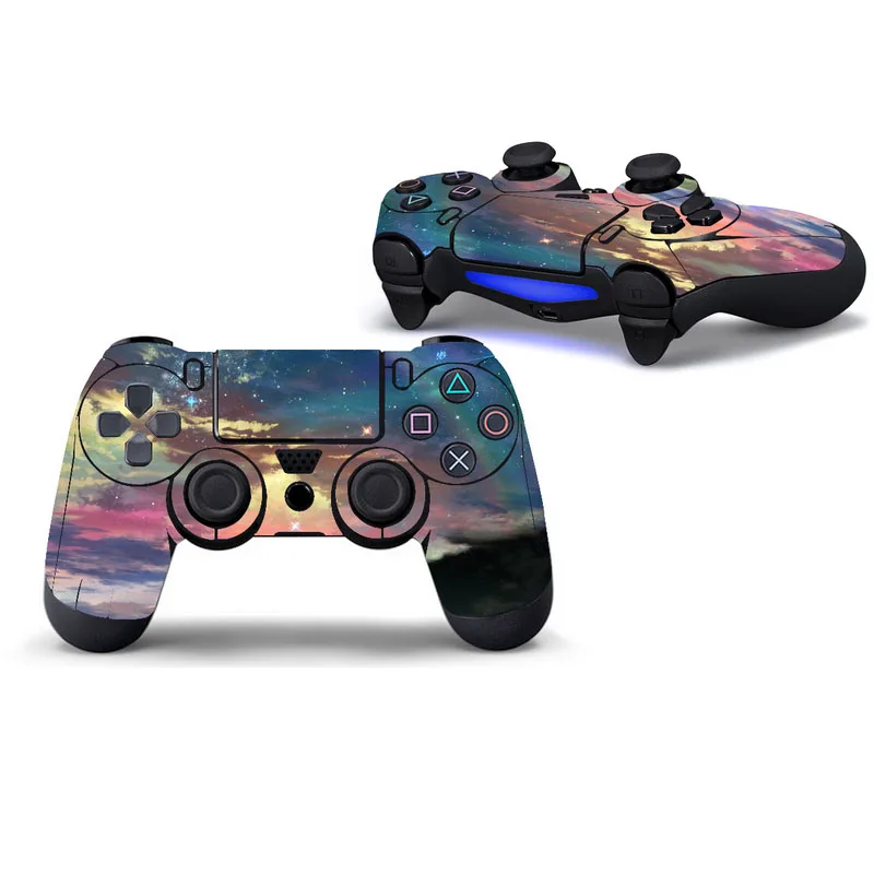 Звездное небо защитный чехол Стикеры для PS4 контроллер Скелет кожи Playstation 4