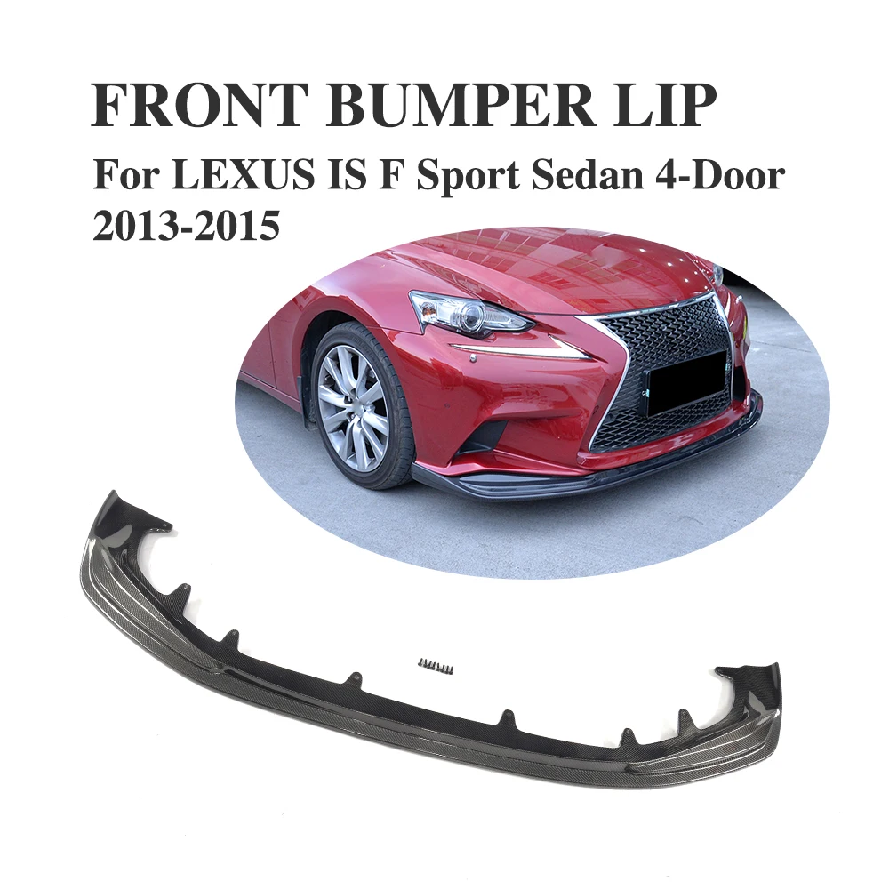 Комплект спойлера ДЛЯ переднего бампера из углеродного волокна для LEXUS IS F Sport Sedan 4