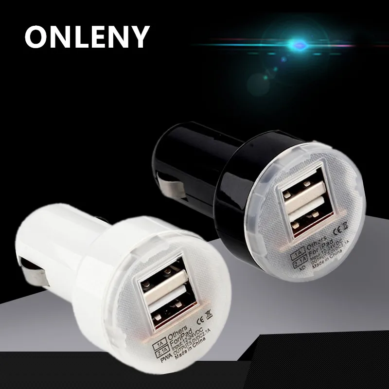 2000 мАч Зарядное устройство для телефона с двумя 2 портами DC 12 24 В USB Автомобильное