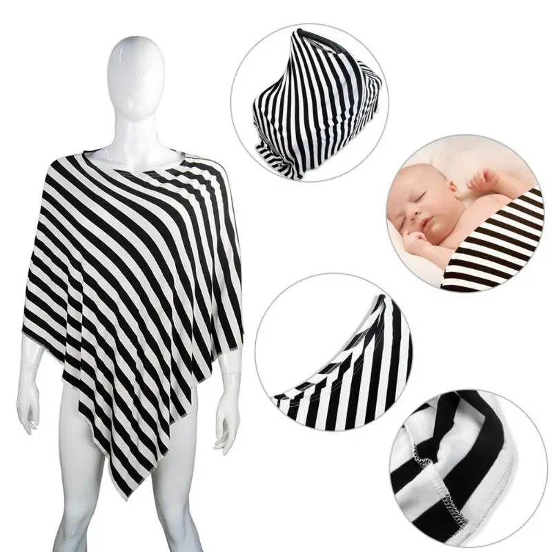 

Maternity Breast Feeding Nursing Covers Stripe Scarf Infants Stroller Privacy Apron Breastfeeding Cover Maternity Clothings