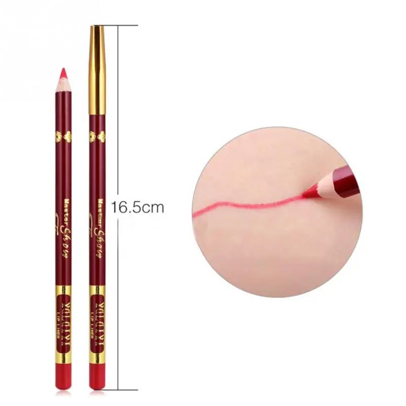 Профессиональный Cometic губ ручка анти-пот красочные Водонепроницаемый Макияж