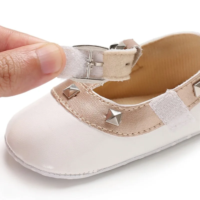

Fashion Baby Girls Newborn Babies Shoes PU Leather Prewalkers First walkers Non-slip Shoes