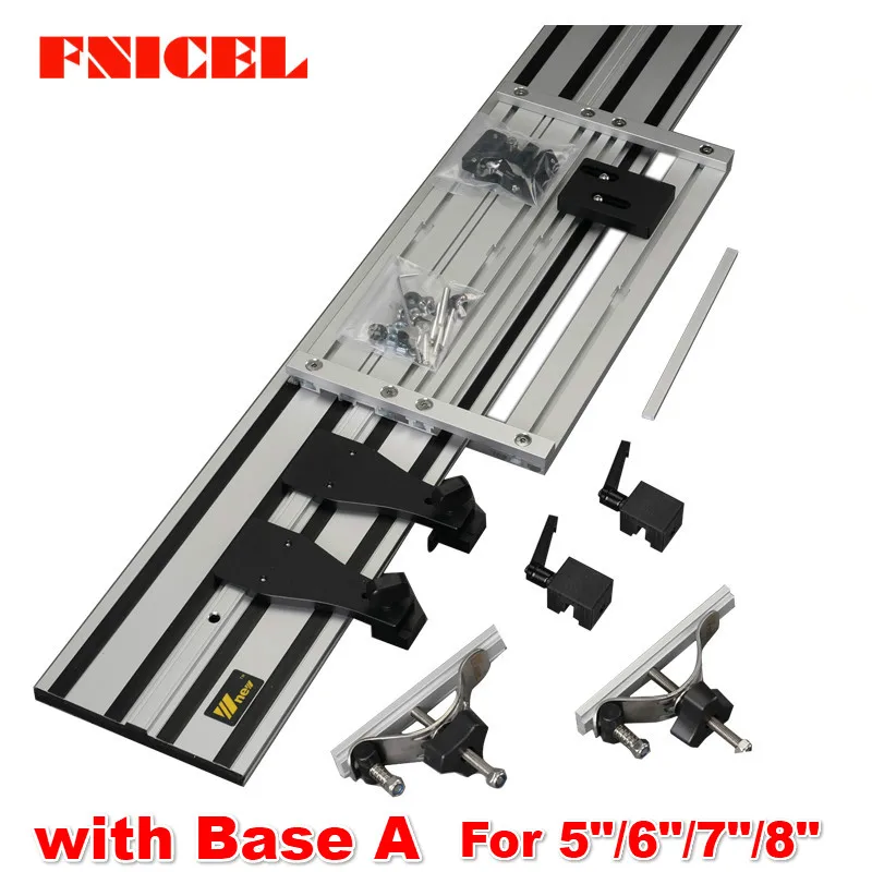 SET A with Base A Универсальный двухэтажный станок для резьбы по дереву, прямая направляющая с регулируемой пилой, база для деревообработки, инструменты DIY - Цвет: SET A with Base A