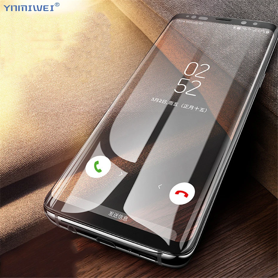 Для Samsung Galaxy S9 S8 Plus полное изогнутое закаленное стекло Защита экрана для Note 8 9