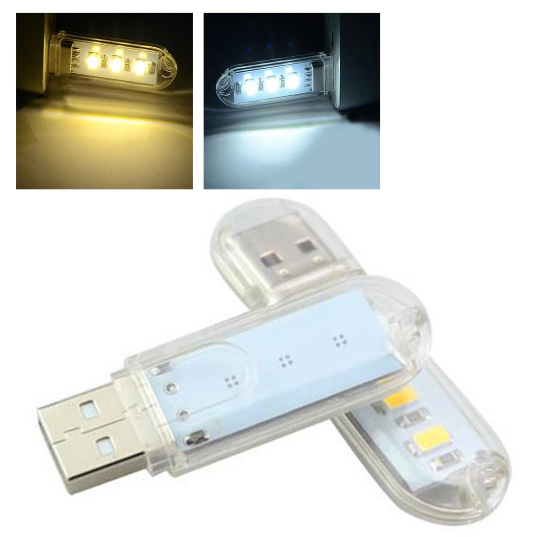 3 светодиодный 8 светодиодный 12 светодиодный USB 5V светодиодный Ночной светильник Настольная лампа для чтения книг, лампа для кемпинга детских подарков для мобильного Зарядное устройство ноутбуки
