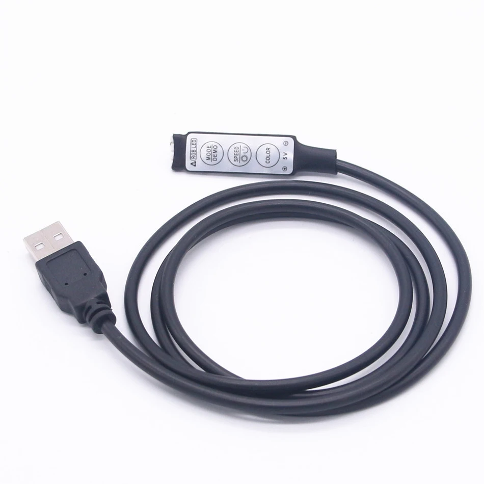 USB RGB контроллер DC 5 V выключатели со светодиодным индикатором с 3 ключа 4 Pin