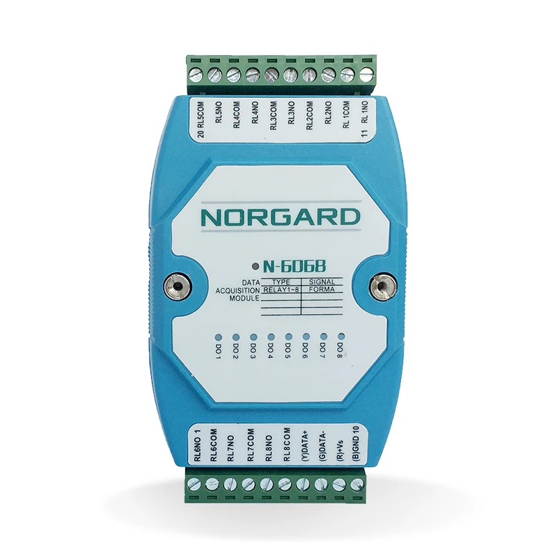 

RS485 8-полосная Φ 1A @ 250VAC 2A @ 30VDC MODBUS RTU protocol