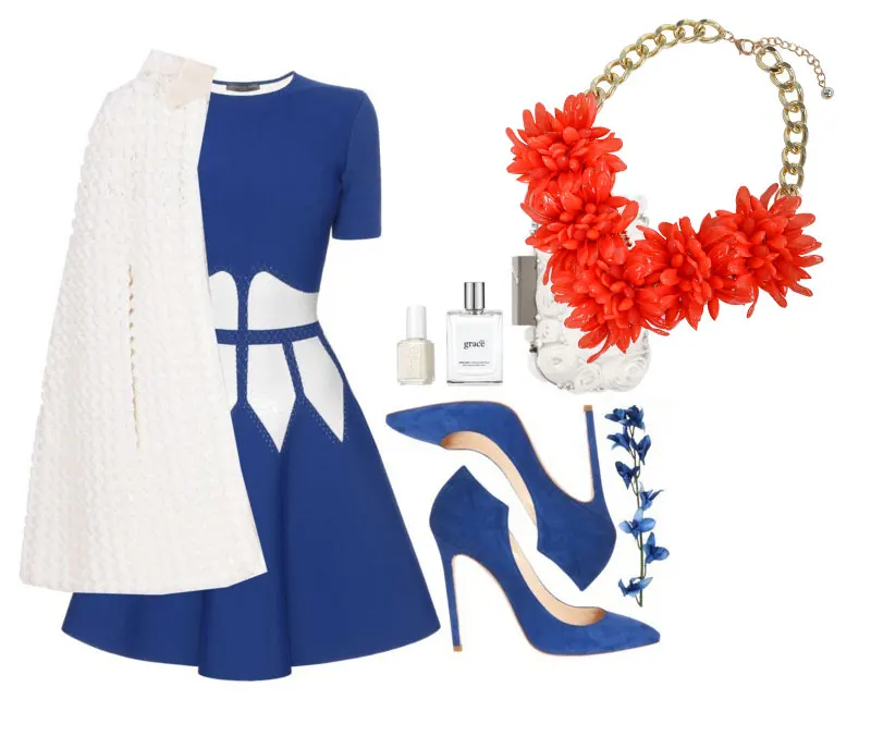 Преувеличены Хрустальный цветок колье цвет яркий материал металла с платье для