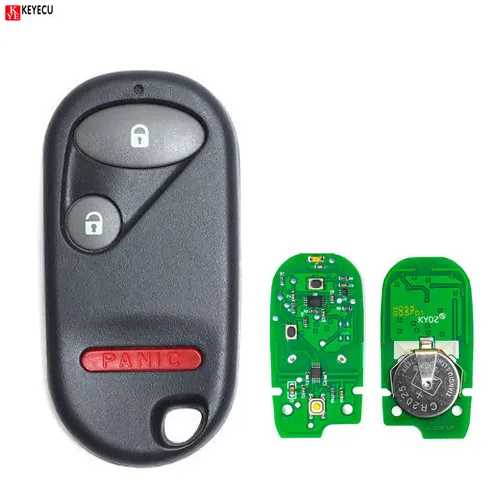 Keyecu 2+ 1 кнопки дистанционного управления брелок 433 МГц для Honda Civic 2001-2005 пилот 2003 2004 2005 2006 2007 NHVWB1U523 NHVWB1U521