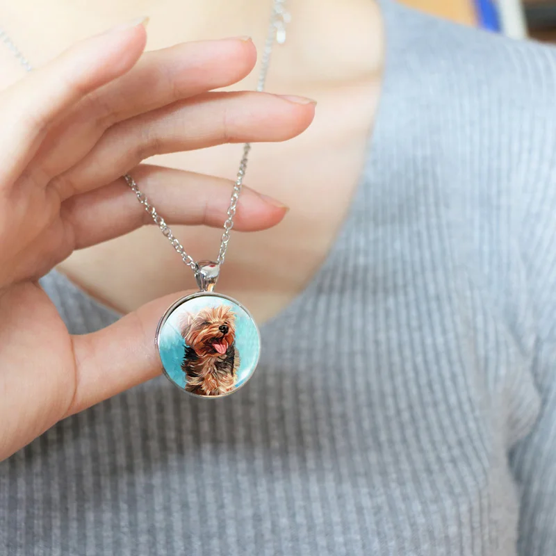 Очаровательные ювелирные изделия простой дизайн изображения собаки украшения