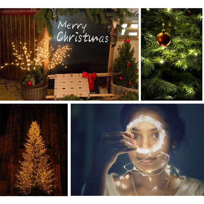 Рождественские украшения 1 м 2 3 светильник Новогоднее украшение для дома