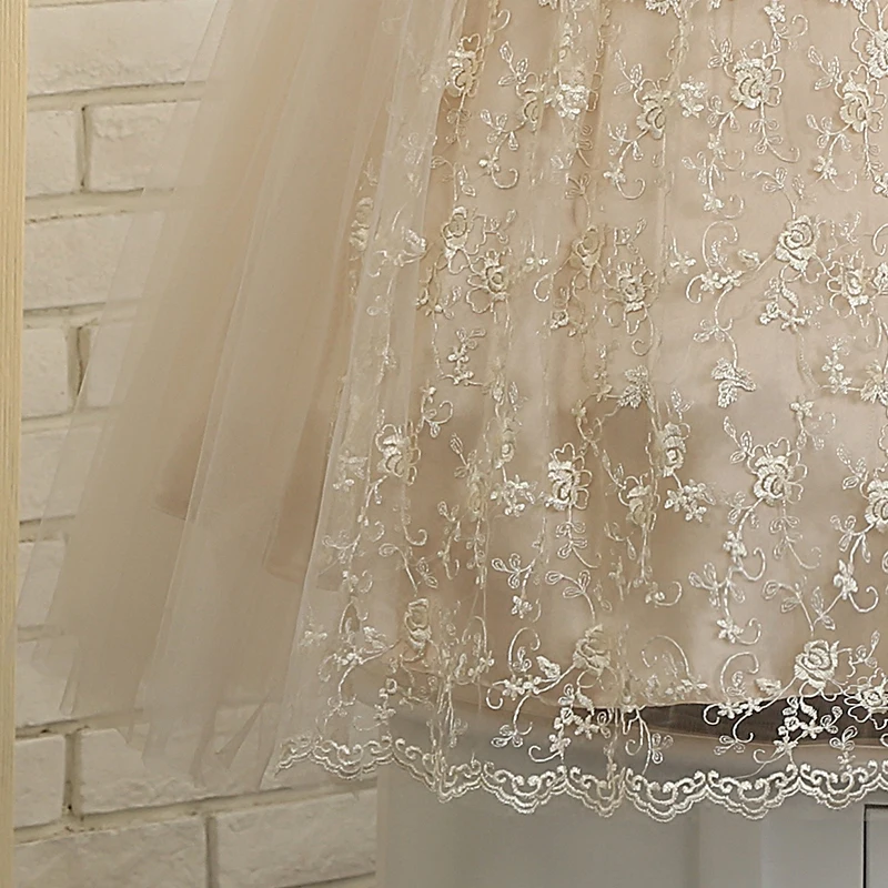 Роскошное детское платье с цветочным узором для девочек праздничное подружки