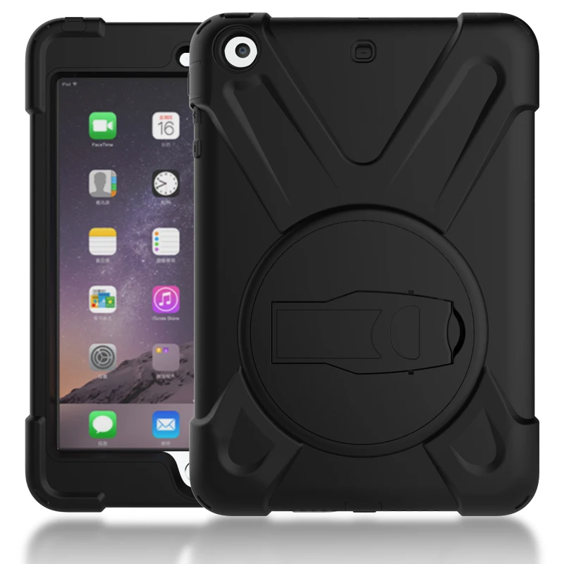 Чехол для IPad mini 1 2 3 Tablet прочный ударопрочный вращающийся защитный чехол с