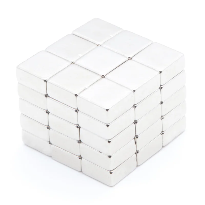

100pcs powerful magnet 10X10X5mm N35 magnetite rectangular NdFeB magnet magnetic steel square magnet 10x10x5 mm
