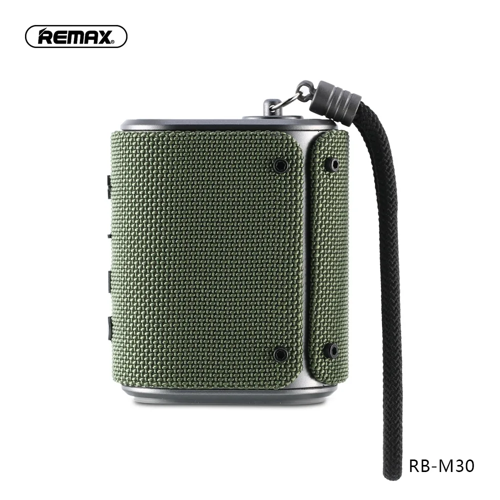 저렴한 Remax RB-M30 패션 야외 블루투스 스피커 IPX6 방수 먼지 방지 블루투스 4.2 내장 마이크 휴대용 스피커