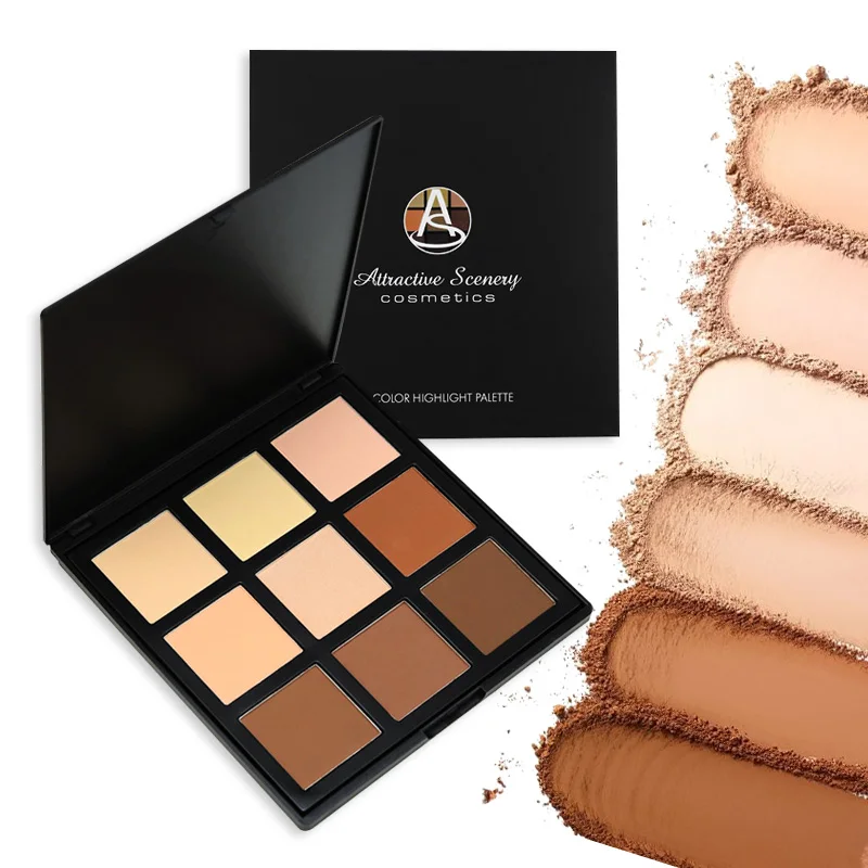 Палитра теней для век Make up 9 цветов румяна Палетка макияжа Румяна лица палитра