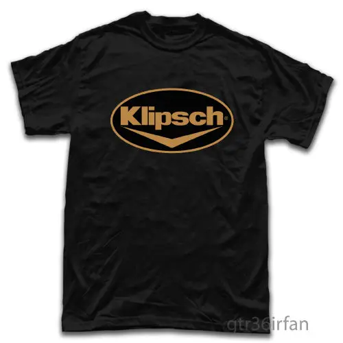 Klipsch наушники акустический наушник логотип футболка Черная Удобная повседневное