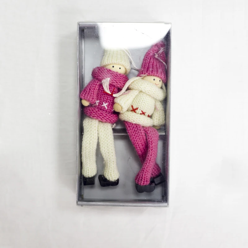 Рождественские подвесные кулоны шерстяные куклы Рождественская елка детский