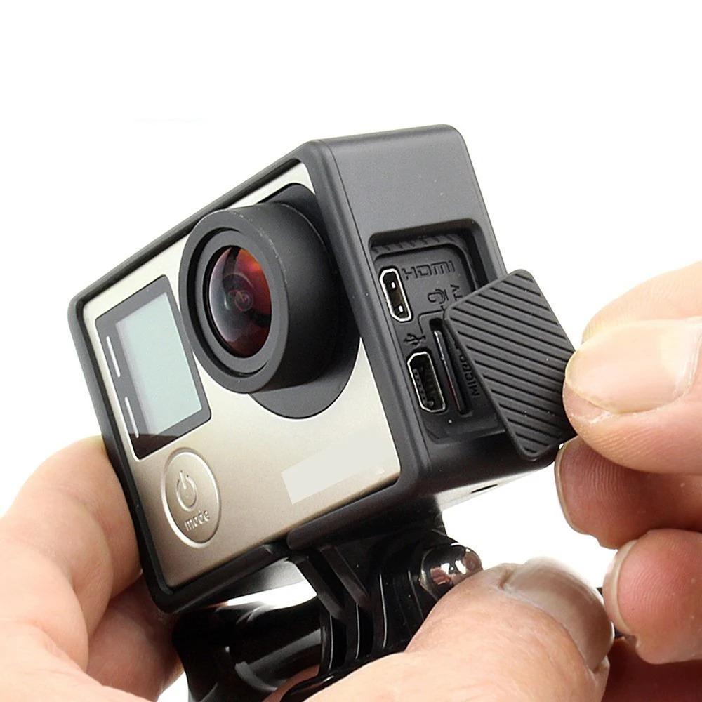 Черный чехол для камеры защитная рамка Gopro Hero 4 3 + стандартные защитные аксессуары