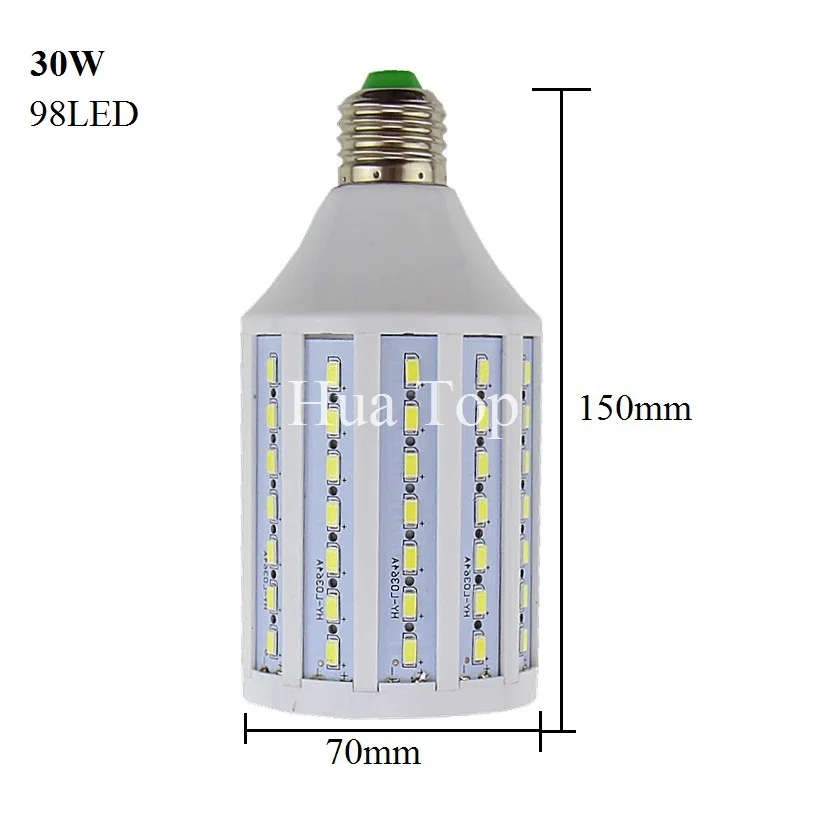 Led lamp 30W 50W 60W 80W 100W Lampada 5730 SMD E27 E40 B22 E26 AC 220V 110V Corn Bulb Pendant Chandelier Ceiling Lighting Light | Лампы и