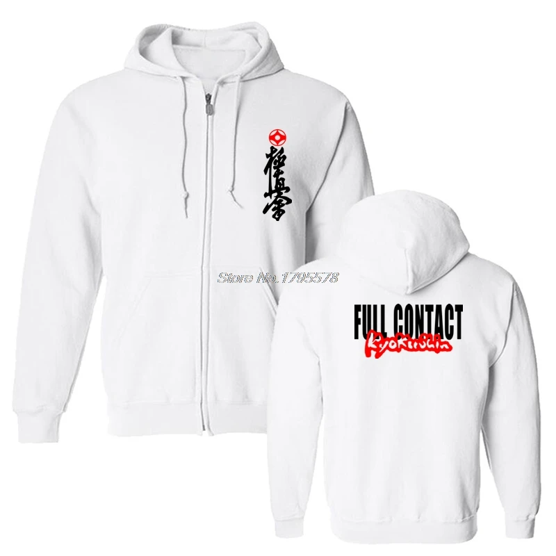 Mas Oyama полный контакт каратэ Kyokushin Kai Kan Japa с символом кандзи толстовка мужская флисовая хлопковая толстовка крутые куртки топы