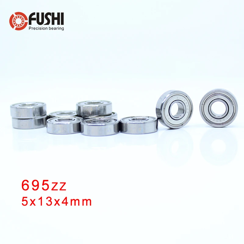 695ZZ ABEC 5 (100 шт.) 5x13x4 мм Миниатюрные шарикоподшипники 619/5ZZ EMQ Z3V3|bearing hub|bearing groovebearing 5mm |