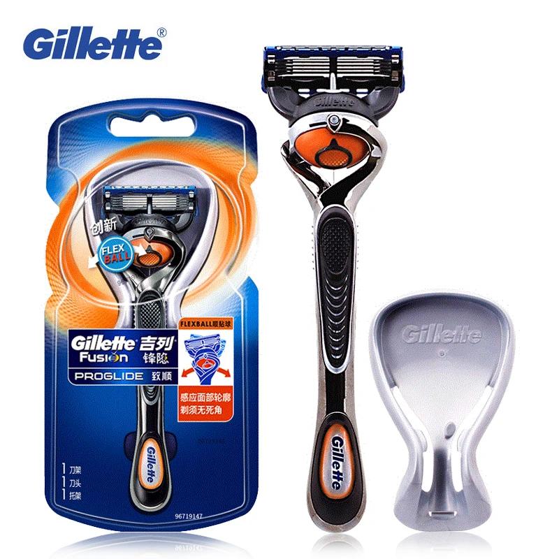 Настоящая бритва Gillette Fusion Flexball, гладкое бритвенное лезвие для мужчин, безопасная бритва для ухода за лицом