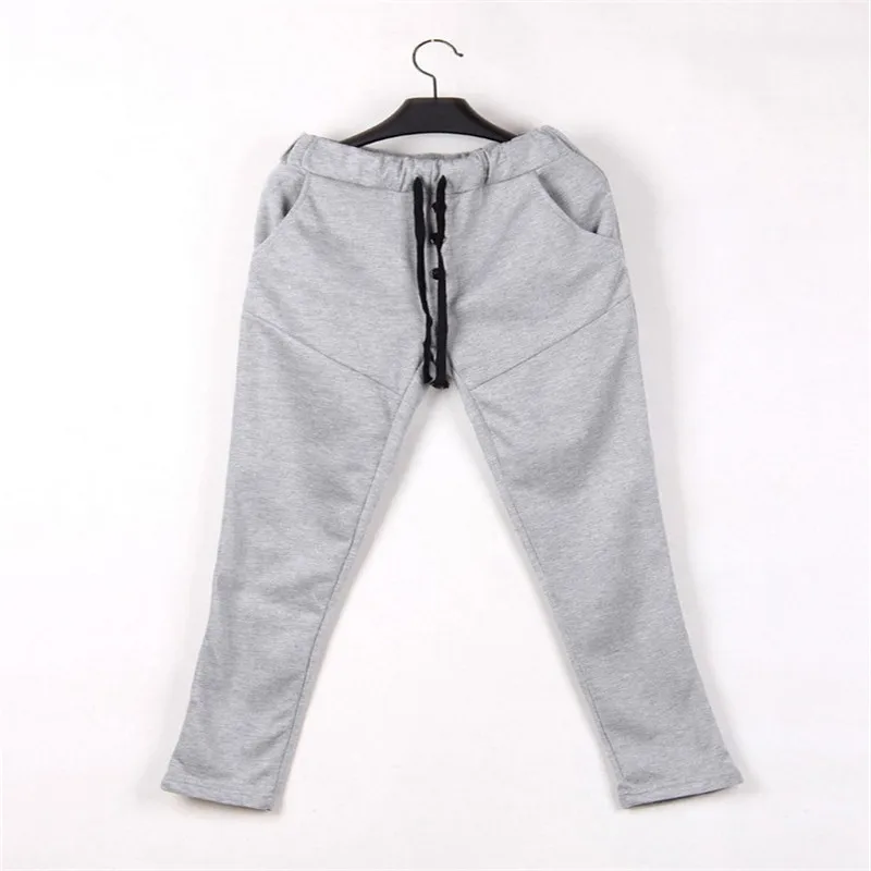 

2019 Harem Pants New Style Fashion Casual Skinny Sweatpants Black Pants Trousers Drop Crotch Sweat Pants Men Joggers Cheap Gray