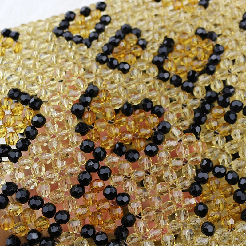 Новая леопардовая печать акрил бисерная сумка женская модная винтажная Ins