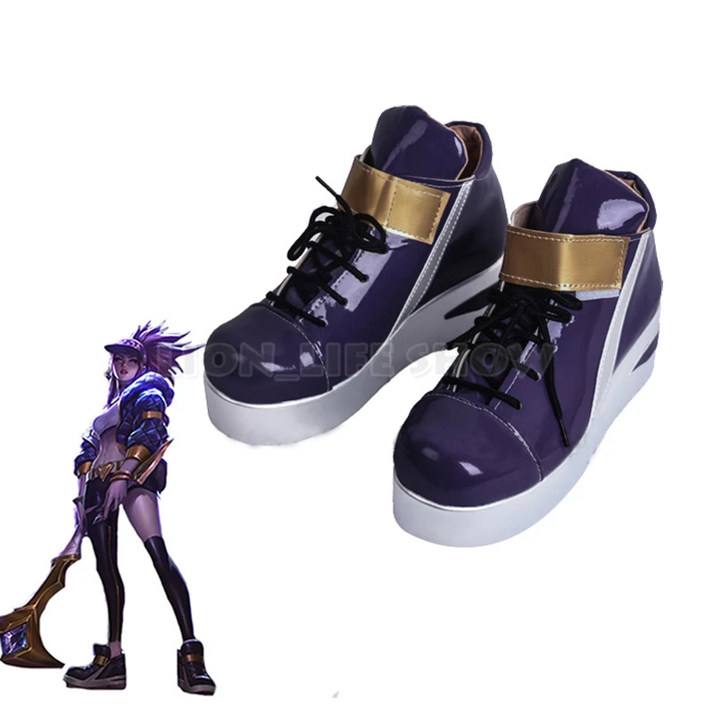 

KDA Akali Cosplay Shoes LOL AKALI Cosplay Women Shoes Game LOL K/DA Akali Cos