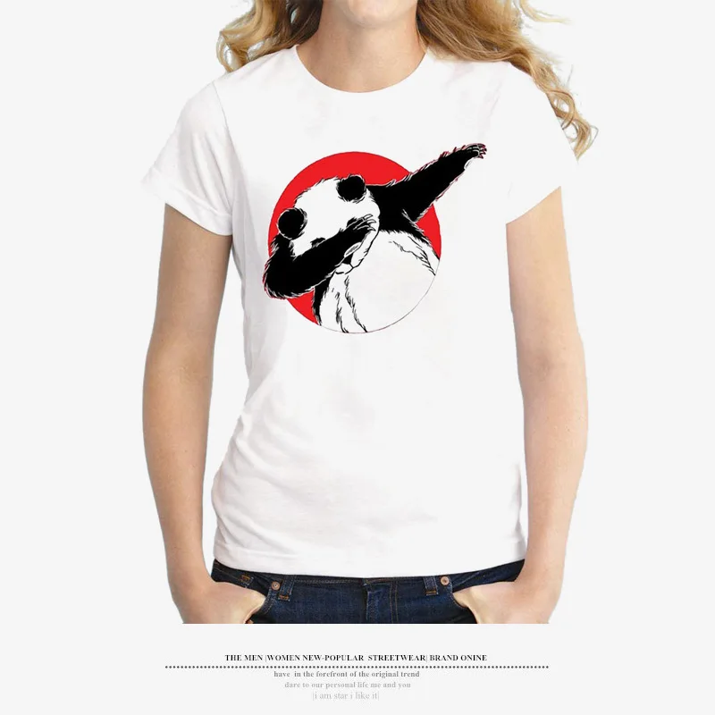 Новые Брендовые женские с животным принтом Футболка коротким рукавом