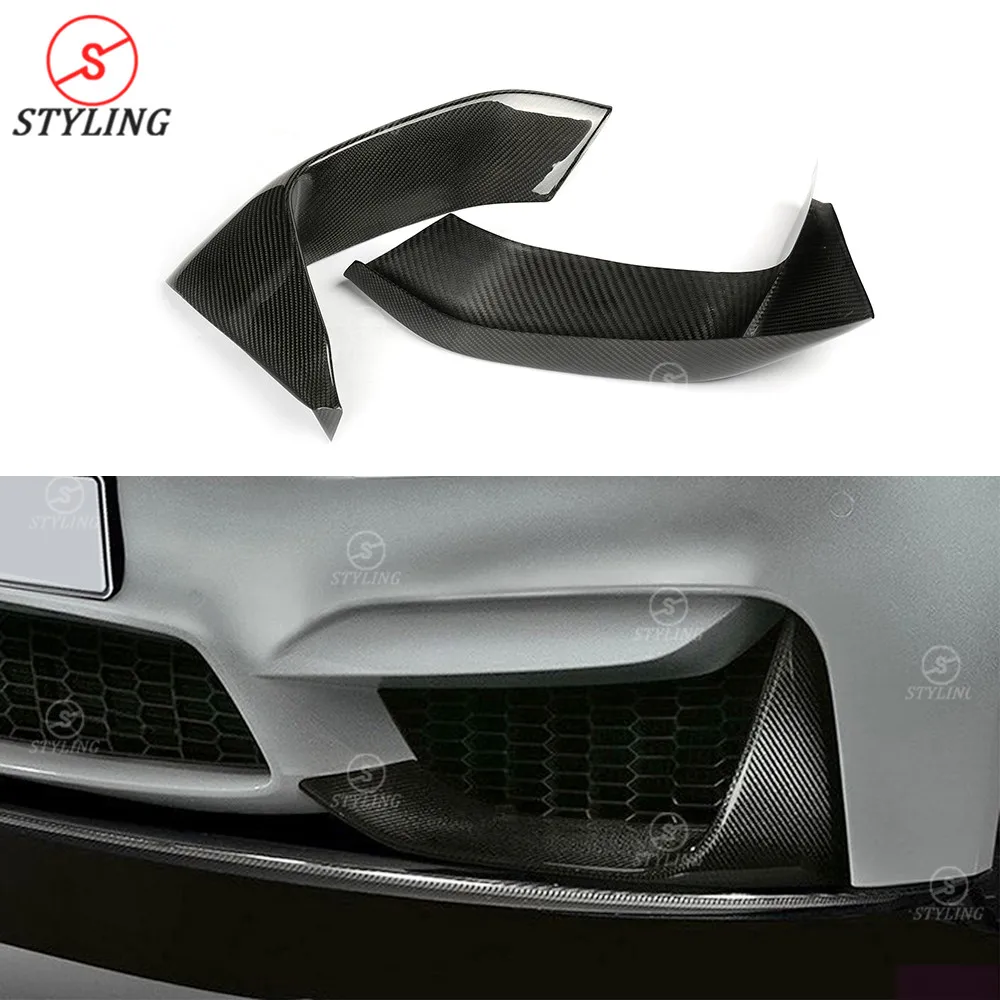 M3 M4 сухой углеродный передний бампер для губ верхний разветвитель BMW F80 F82 F83 M