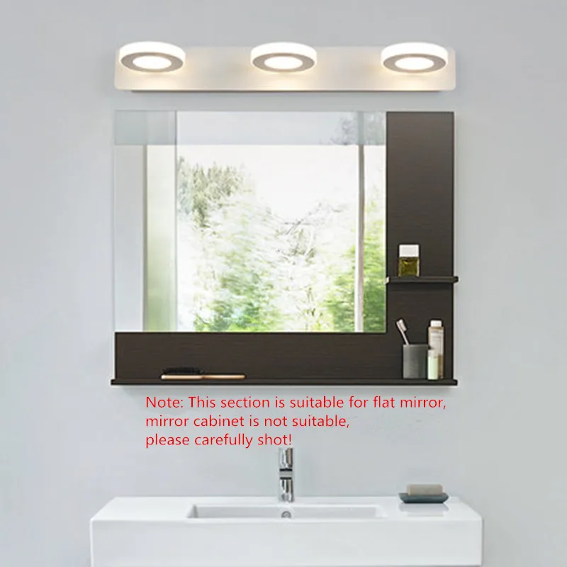 Mirror headlight led bathroom light simple modern lights eye makeup waterproof fog | Лампы и освещение