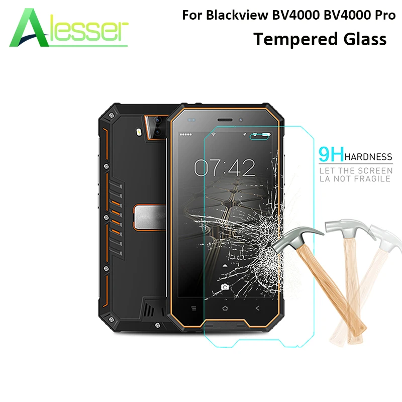 Alesser для Blackview BV4000 Pro Закаленное стекло Защитная пленка экрана анти разбивающая