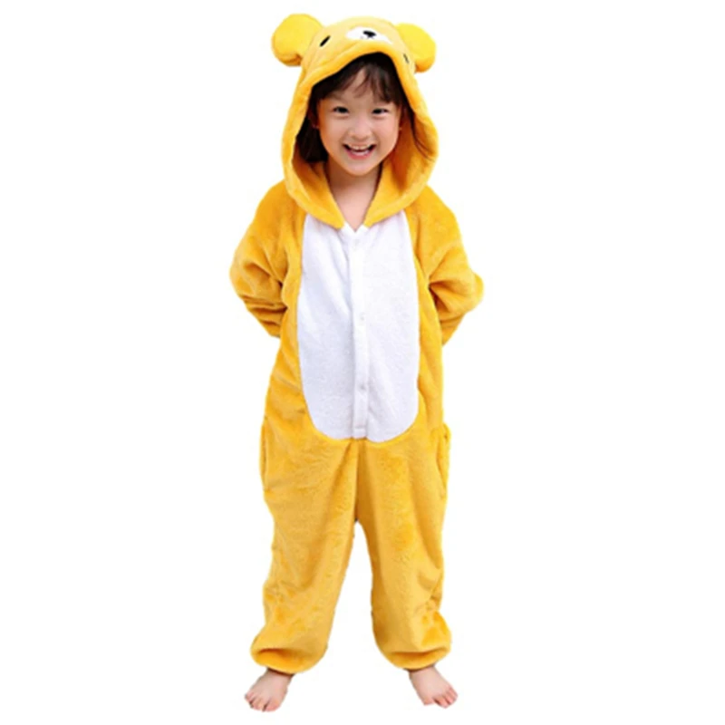Новый Kigurumi Косплэй купальный теплые пижамы Хеллоуин костюм мультфильм Животные