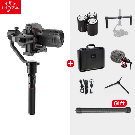E handle boya mic MOZA Aircross 3-х осевой ручной шарнирный стабилизатор для камеры GoPro до 1,8 кг DSLR Камера S ony A6000 RX100 A7 серии Pana GH5 GH4 - Цвет: E handle boya mic