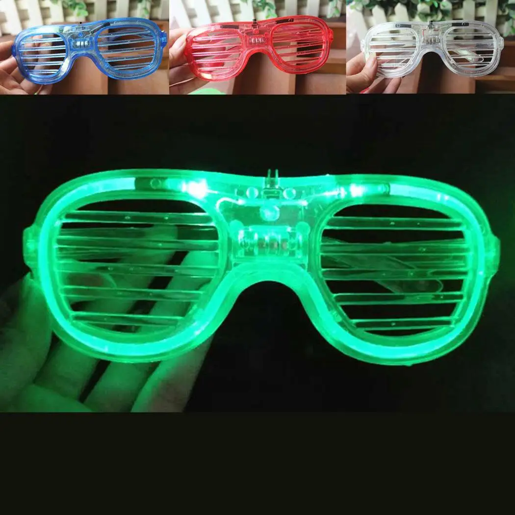 Дети партии глаз Стеклянные игрушки LED мигающие очки затвора детские случайный