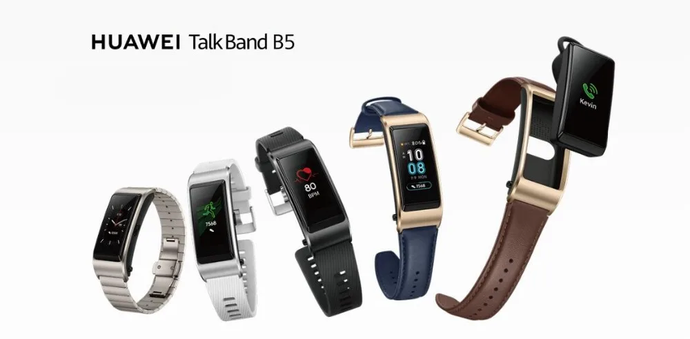 Huawei TalkBand B5 Talk Band B5 Bluetooth умный Браслет фитнес носимые спортивные совместимые смарт-мобильные телефоны устройства браслеты