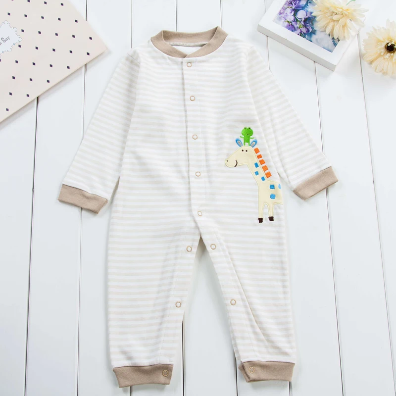

2021 newborn baby boy Autumn clothes 100% Cotton Long Sleeve Baby Rompers Soft Infant Baby Boys Clothing Set Jumpsuits