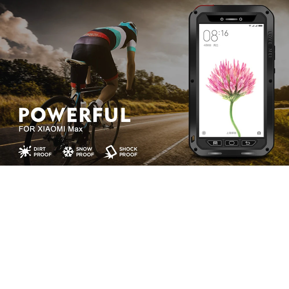 Защитный чехол LOVE MEI для xiaomi Max Life водонепроницаемый ударопрочный mi сверхмощный