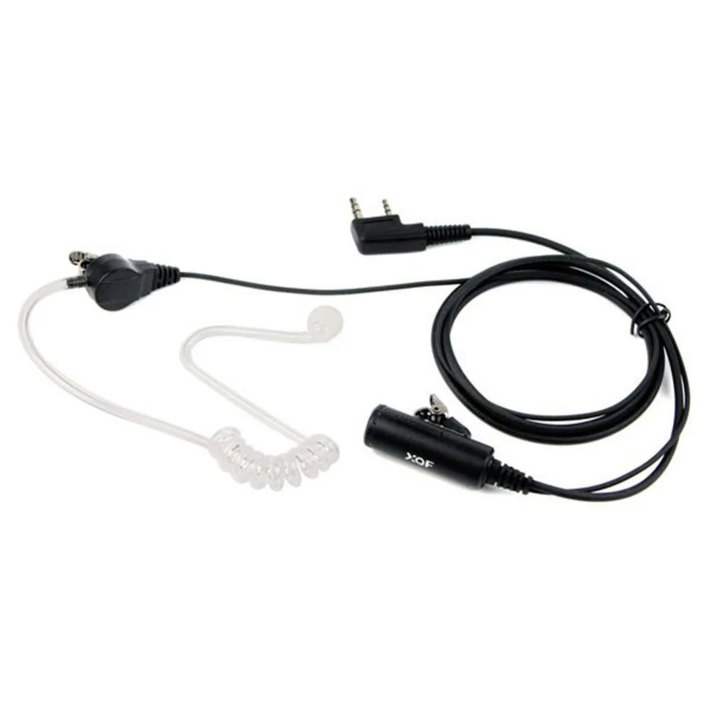 Секретная Акустическая трубка PTT + VOX для 2 контактный Kenwood WOUXUN baofeng двухстороннее