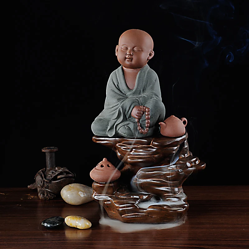 5 моделей на выбор японский Стиль Керамика маленький Монах Будда креативный