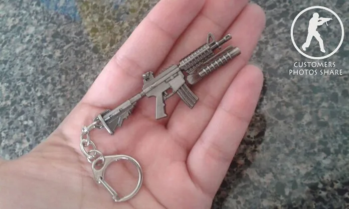 Новинка AK47, брелок с ружьем для мужчин, брелок, Awp винтовка, снайпер, CS GO, Saber, мужской ювелирный брелок, сувениры, подарок