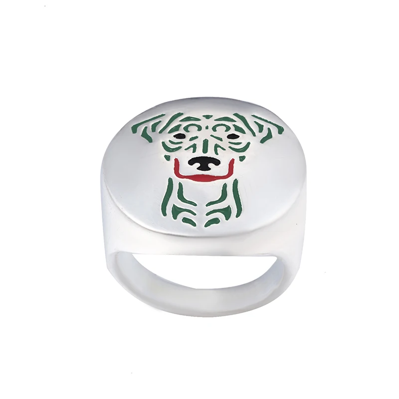 German Pinscher ring with color selection enamel lovers and owners-unisex | Украшения и аксессуары