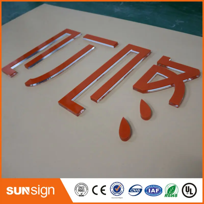 Sunsign пользовательские магазин украшения прозрачные буквы из акрила знак с винил |