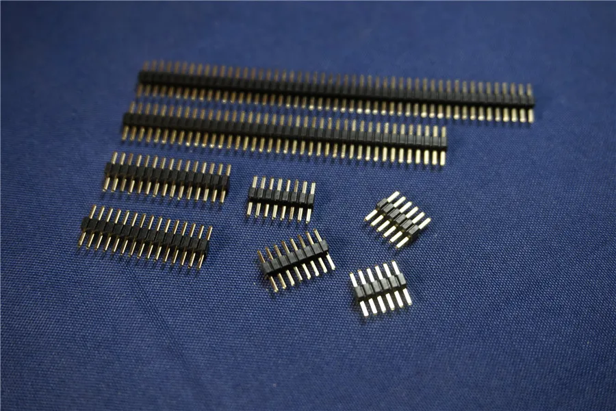 200 шт 0 050 &quot1 27 мм Мужской PCB Заголовок 2 3 4 5 6 7 8 10 12 13 14 15 16 20 30 40 50 Pin сквозные